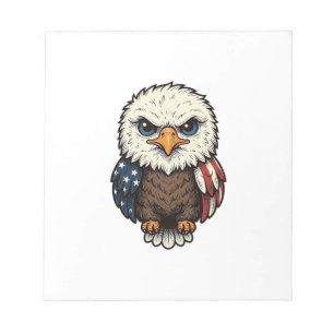 Vintage Engraved Patriotic Baby Eagle Shirt_1 Notepad