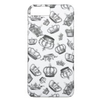 Vintage Engraved Royal Crowns