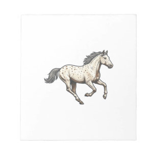 Vintage Engraved Running Appaloosa Horse Design_1 Notepad