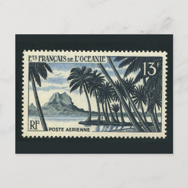 Vintage Engraved Stamp Postcard (Front)
