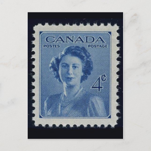 Vintage Engraved Stamp Postcard (Front)