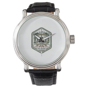 Vintage Engraving Dad Mountain Badge Shirt Design_ Watch