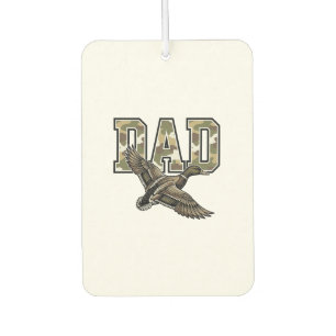 Vintage Engraving Duck Dad Camo Vector Shirt Desig Car Air Freshener