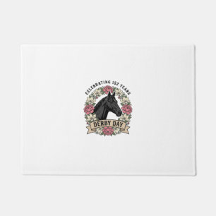 Vintage Engraving Fire Horse Graphic Design Doormat