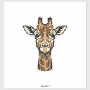 Vintage Engraving Giraffe Vector Art Design_1