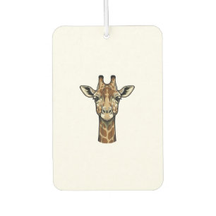 Vintage Engraving Giraffe Vector Art Design_1 Car Air Freshener