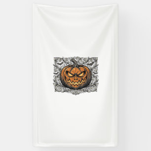 Vintage Engraving Halloween Pumpkin Shirt Design_1 Banner
