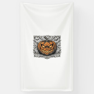 Vintage Engraving Halloween Pumpkin Shirt Design_1 Banner