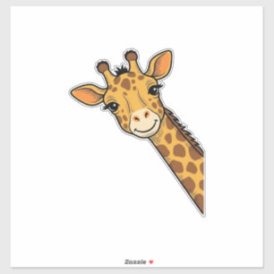 Vintage Engraving Peeking Giraffe Shirt Design_1