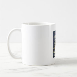 Vintage Engraving Sea Turtle Starry Night Coffee Mug