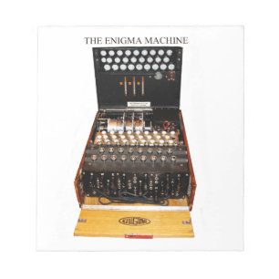 Vintage Enigma machine military secret codes Notepad