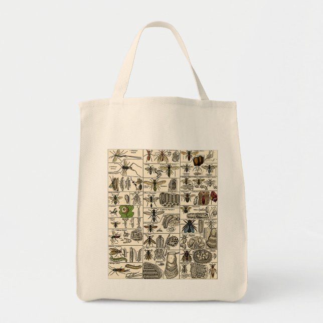 Vintage Entomology Tote Bag (Front)