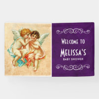 Vintage Ephemera Angel Cherubs Baby Shower