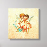 Vintage Ephemera Angel Cherubs Illustration