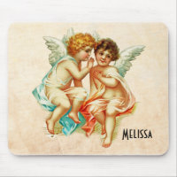 Vintage Ephemera Angel Cherubs Illustration