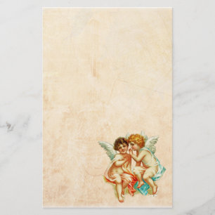 Vintage Ephemera Angel Cherubs Illustration Stationery