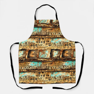 Vintage Ephemera Collage of Old Banknotes Apron