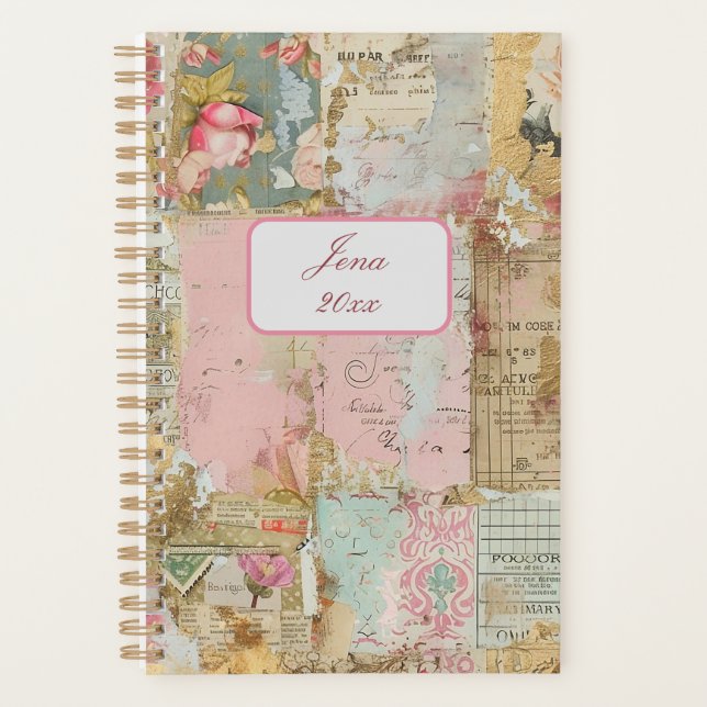 Vintage Ephemera: Rose Dreams Planner (Front)
