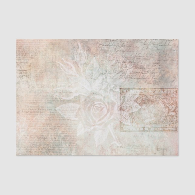 Vintage Ephemera Tissue Paper (Front)