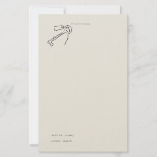 Vintage Epistolary Regency Sealed Key Stationery