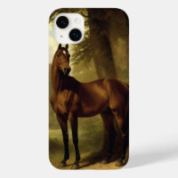 Vintage Equestrian Brown Hunter Horse Painting