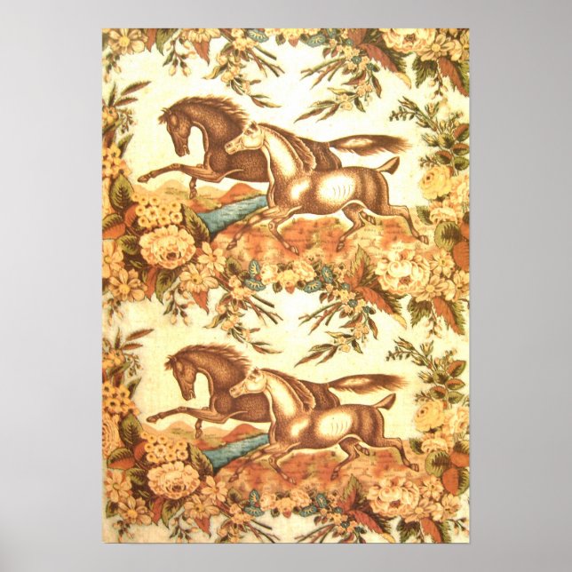 Vintage Equestrian Horse Poster (Front)