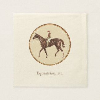 Vintage Equestrian Napkin