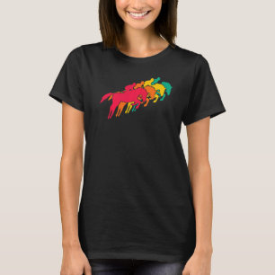 Vintage Equestrian Sport Retro Horse Rider Dressag T-Shirt