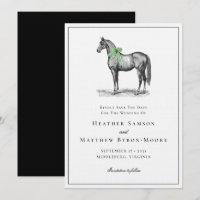Vintage Equestrian Wedding Elegant Horses