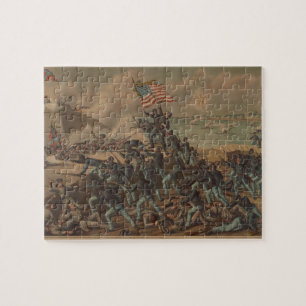 Vintage-Era The Storming of Fort Wagner Jigsaw Puzzle