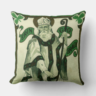 Vintage - Erin Go Bragh - St. Patrick's Greetings Cushion