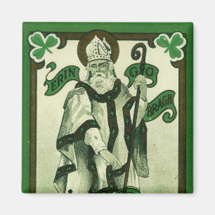 Vintage - Erin Go Bragh - St. Patrick's Greetings Magnet