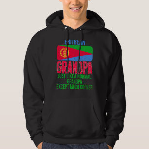 Vintage Eritrean Grandpa Eritrea Flag For Father's Hoodie
