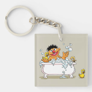 Vintage Ernie in Bathtub Key Ring