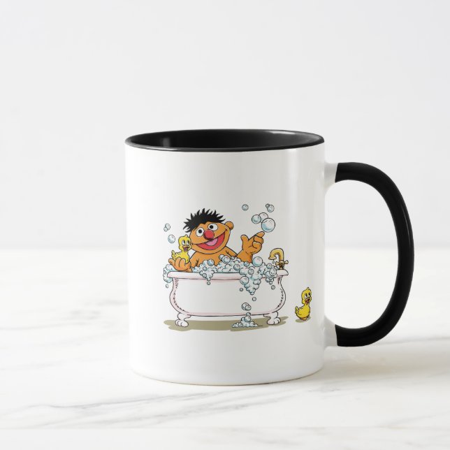 Vintage Ernie in Bathtub Mug (Right)