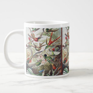 Vintage Ernst Haeckel Colourful Hummingbird Poster Large Coffee Mug