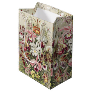 Vintage Ernst Haeckel Orchid Botanical Print Medium Gift Bag