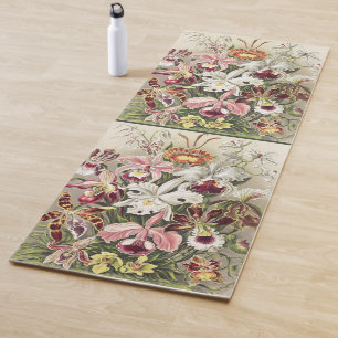Vintage Ernst Haeckel Orchid Botanical Print Yoga Mat