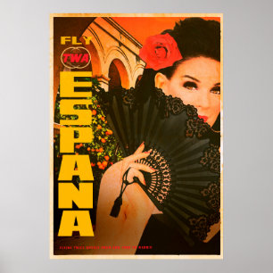 Vintage Espana Travel Poster