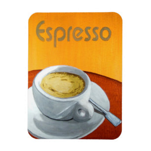 Vintage Espresso Coffee Magnet