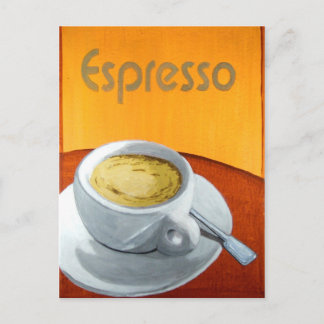 Vintage Espresso Coffee Postcard