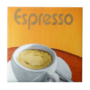 Vintage Espresso Coffee Tile