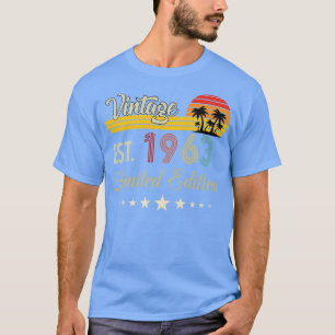Vintage Est 1963 Limited Edition Birthday T-Shirt