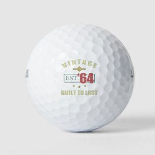 Vintage Est. 1964 60th Birthday Golf Balls