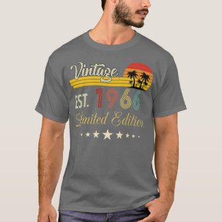 Vintage Est 1966 Limited Edition Birthday T-Shirt