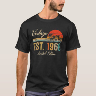 Vintage Est. 1968 Limited Edition 54Th Birthday Gi T-Shirt