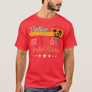 Vintage Est 1968 Limited Edition Birthday T-Shirt