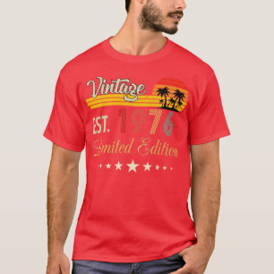 Vintage Est 1976 Limited Edition Birthday T-Shirt