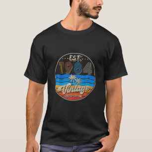 Vintage Est. 1984 38Th Birthday Born In 1984 38 Ye T-Shirt