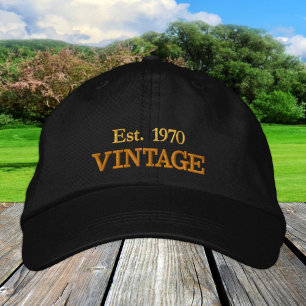 VINTAGE est. 19xx embroidered baseball cap /b'days